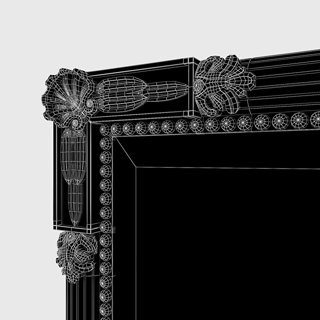 Black and Gold Federal Style Mirror — Descargar
