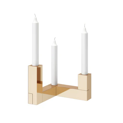 brik 24k gold candleholder by caussa — Скачать