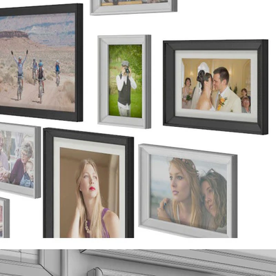 Set of frames IKEA KNOPPENG (OL Family photos) — View 2