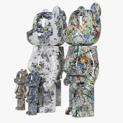 Bearbrick / Jackson Pollock — Ver 3