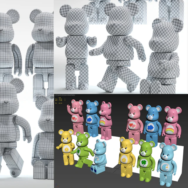 Bearbrick / Care bear / Set — Скачать