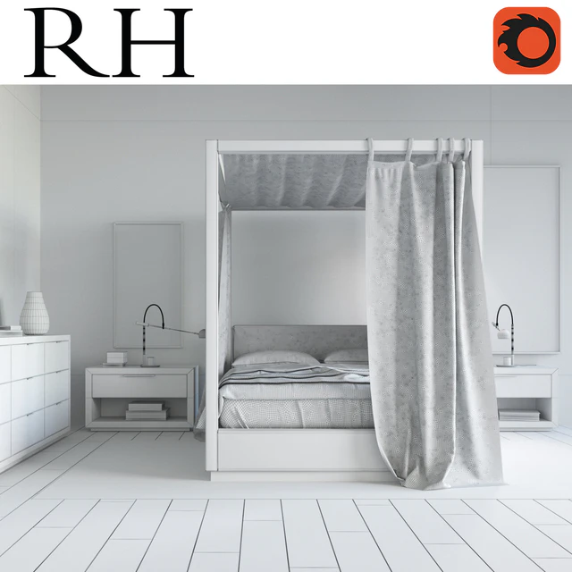 Restoration Hardware Modern Bedroom — Descargar