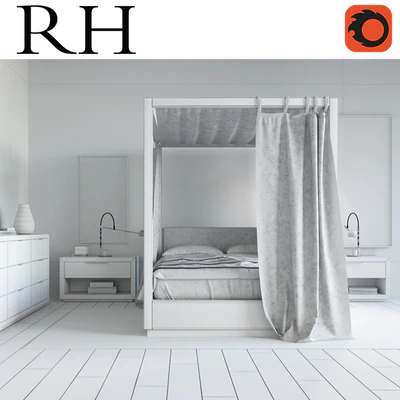 Restoration Hardware Modern Bedroom — Ver 3