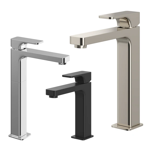 Single lever basin and sink mixer set Cisal Cubic — Скачать