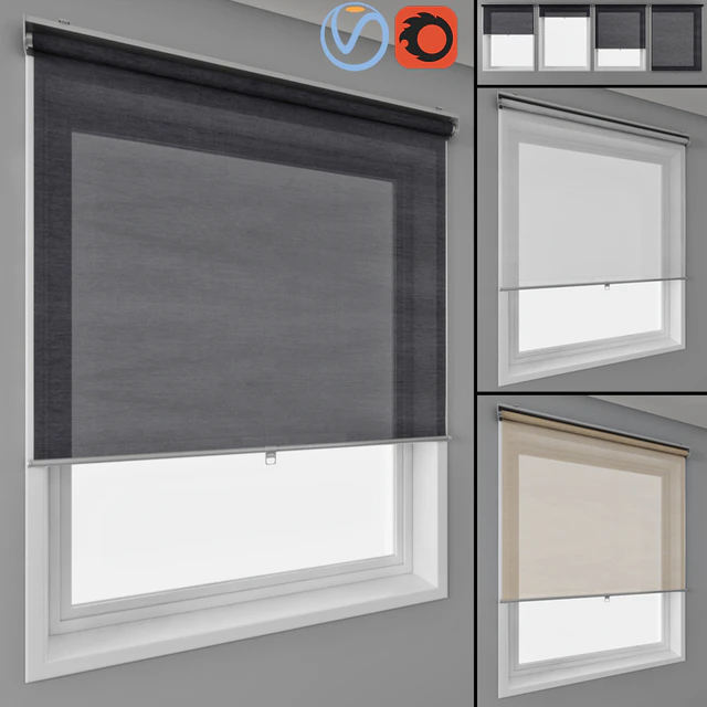 Roller blinds IKEA and window — Descargar