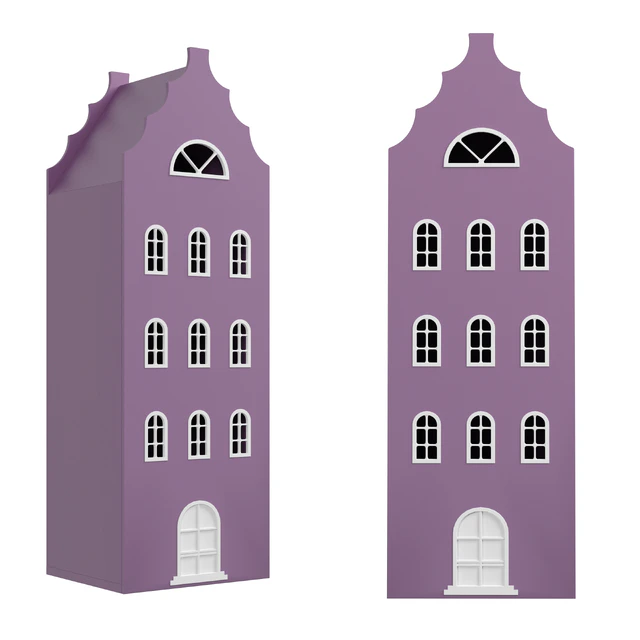 Children's wardrobe-house-XL-9 series Amsterdam from the factory of Mandarin — Descargar