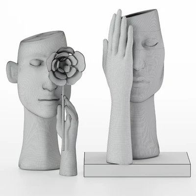 One eye face vases — Ver 2