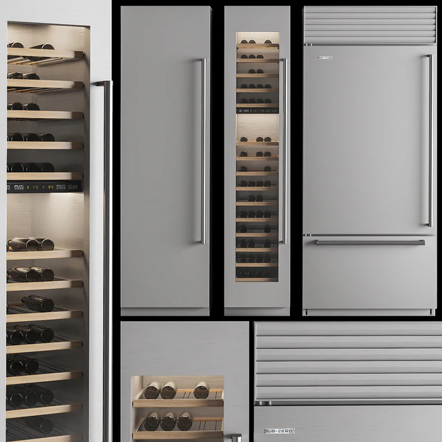 Sub-Zero Refrigerator & Wine Storage set — Скачать