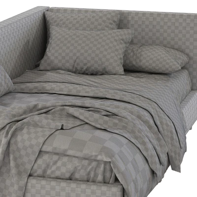 Corner Timo Upholstered Bed — Ver 4