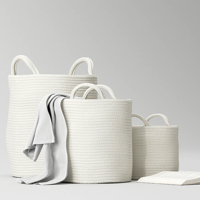 Basket with Handles Set 01 ZARA HOME — Descargar