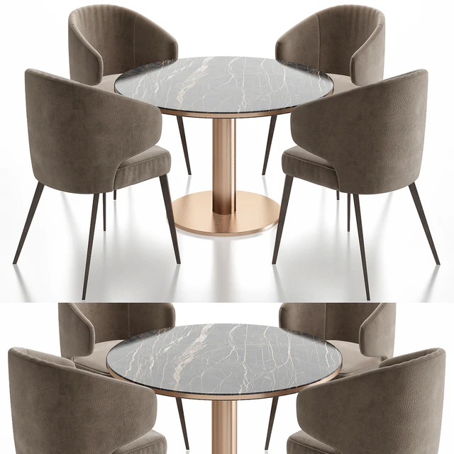 Minotti Aston Dining Chair and table — Descargar