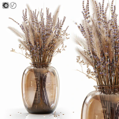 Dry flowers in modern vase 4 — Ver 1