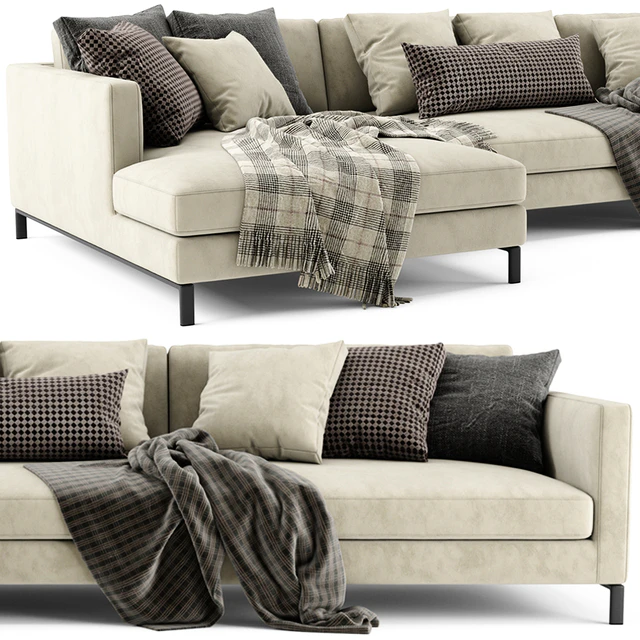 Verzelloni Hampton Chaise Longue Sofa — Скачать