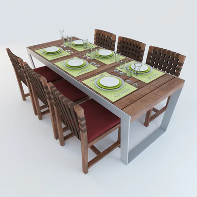 Tables and chairs. Outdoor furniture Roda — Ver 1
