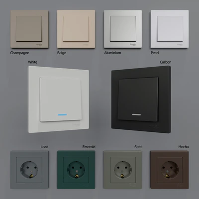 Sockets and switches Schneider Electric Atlas Design — Ver 3
