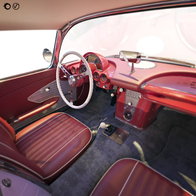 Chevrolet Сorvette Coupe 1960 с крышей — Скачать