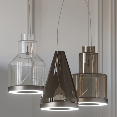 Vetreria Vistosi MEDEA SP2 Glass Pendant Light — Ver 1