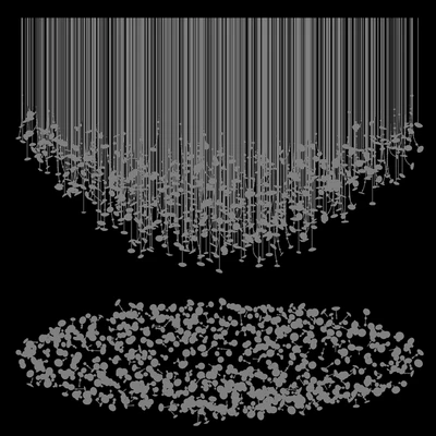 Chandelier Light Vargov - Fiber — Ver 3