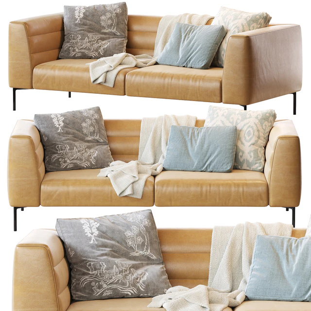 Sofa BOTERO Zanotta Leather — Descargar