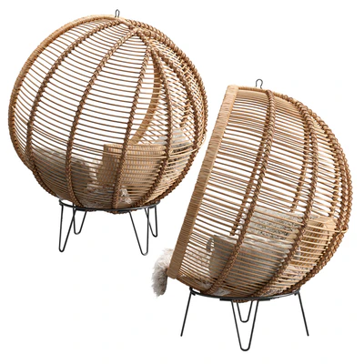 Rattan Cocoon Chair Cox&Cox — Вид 4