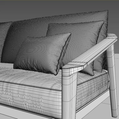 90 MALTA TEAK SOFA — View 2