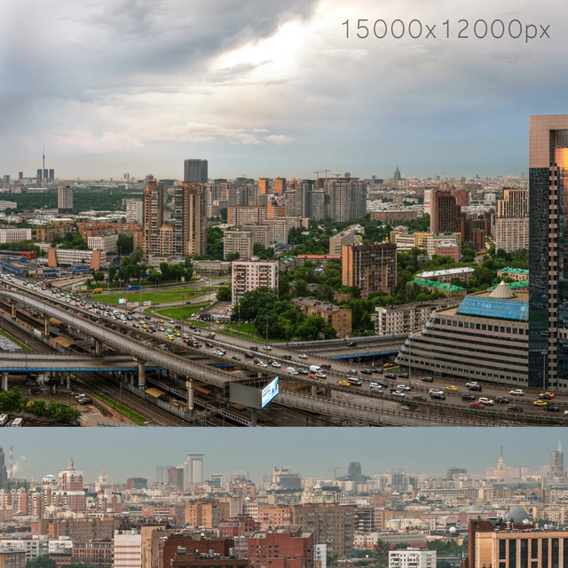 Panorama of Moscow from the flour mill passage — Descargar