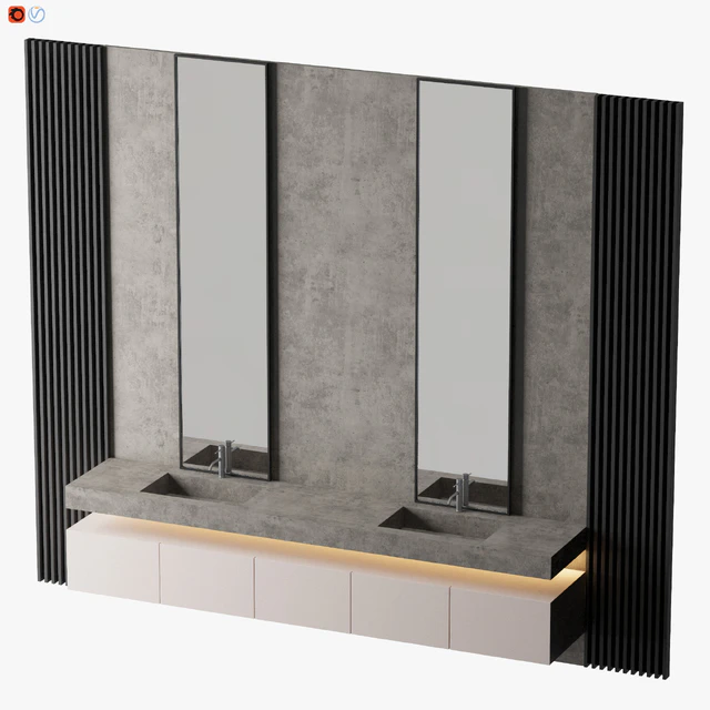 Concrete Bathroom — Descargar