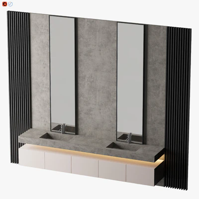 Concrete Bathroom — Ver 3