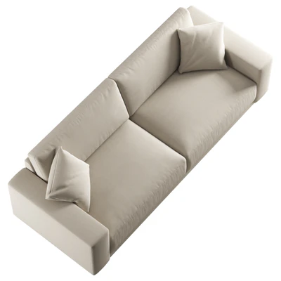 RH Bella sofa 2 seats — View 3