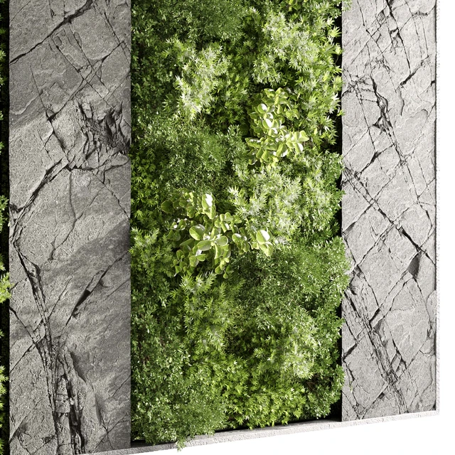 Vertical Wall Garden With Rock frame - 27 — Descargar