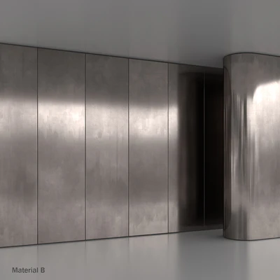 Flat old metal material set 2 — Ver 3