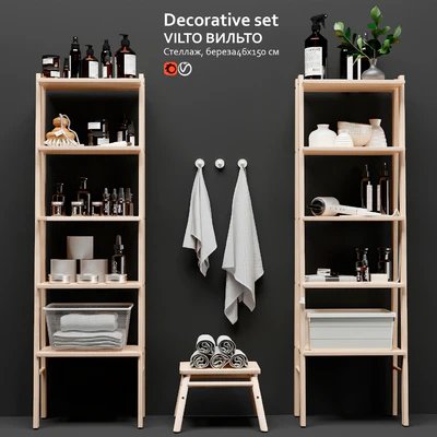 Decorative set rack IKEA VILTO — Ver 3