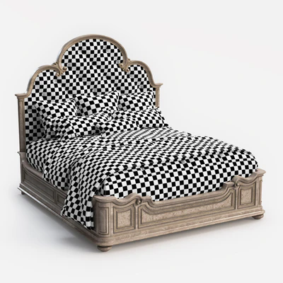 Hooker Furniture King Upholstered Panel Bed — Ver 3