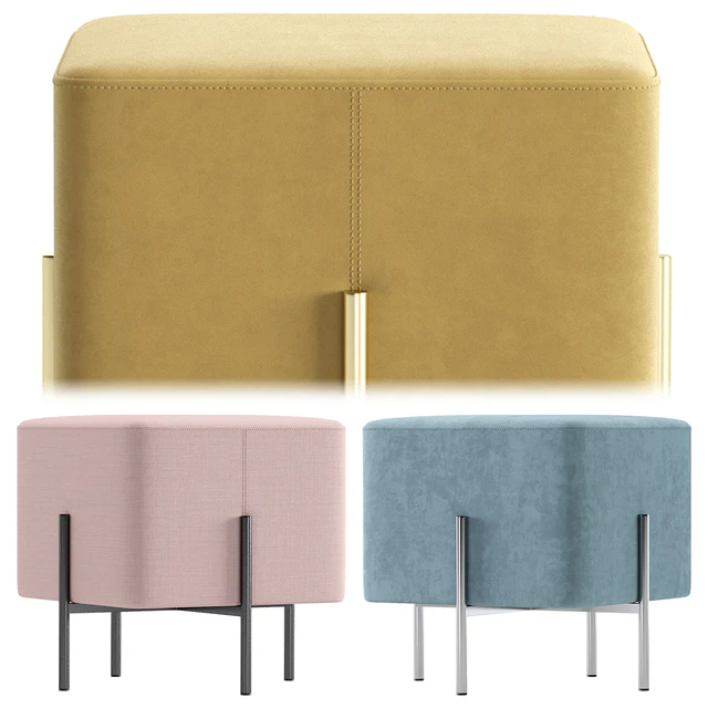 Pouf Gato Velvet and Leather made by Cosmo — Descargar