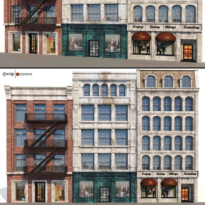 Architectural facades volA8 — Ver 1