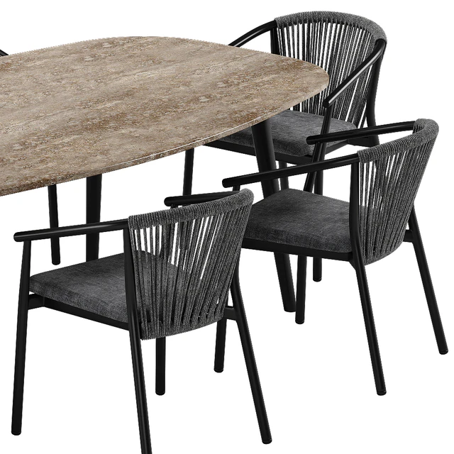 Varaschin Smart chair Ellisse table set — Скачать