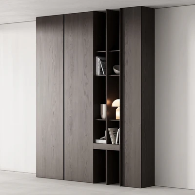 175 cabinet furniture 05 modern cupboard with decor 02 — Вид 2