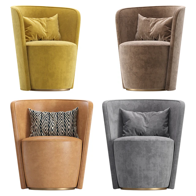 Armchair MANRO Cazarina Interiors Velvet and Leather/Кресло МАНРО — Descargar