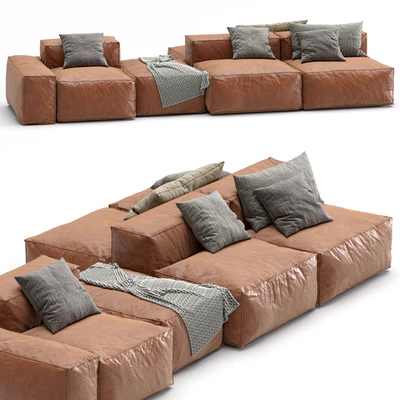 Bonaldo leather sofa PEANUT B — Ver 5