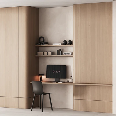 218 office furniture 05 workplace 01 minimal scandi 4 options — Ver 5
