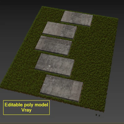 Decorative Floor Grass — Ver 4