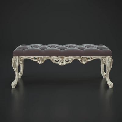Classic upholstered bench — Ver 2