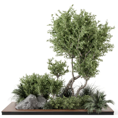 Outdoor Garden Set Bush and Tree - Garden Set 813 — View 4