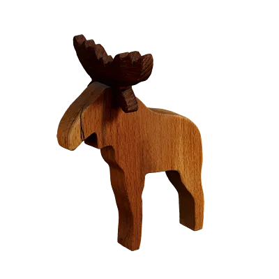 wooden toy moose 001 — Download