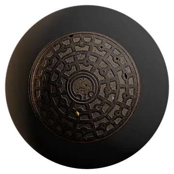 metal manhole cover 006 — Скачать