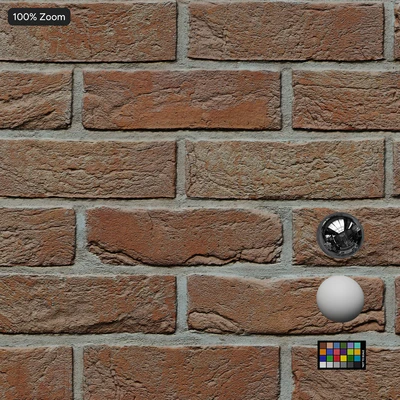 dirty rusticated running bond brick wall texture — Вид 5