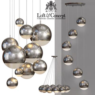 Ceiling lamp Mirror Ball — Ver 1