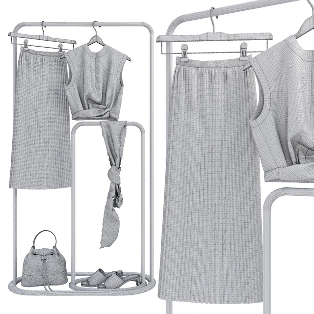 Elegant Woman Clothes Set 05 — Скачать