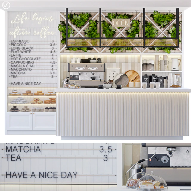 Coffee Shop. Vray — Descargar
