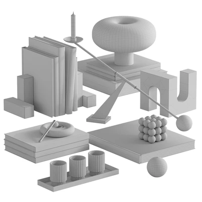 Decorative set with Fontanella table lamp — Вид 3